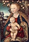 Lucas Cranach the Elder Virgin and Child painting